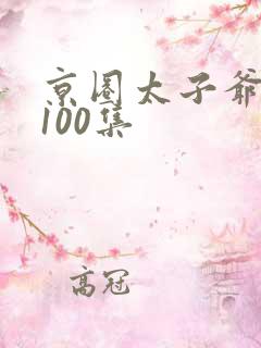 京圈太子爷短剧100集