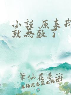 小说 原来我早就无敌了