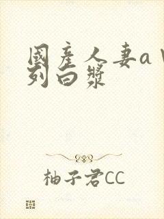 国产人妻a∨系列白浆