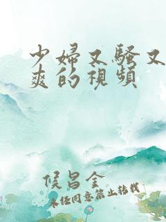 少妇又骚又紧又爽的视频