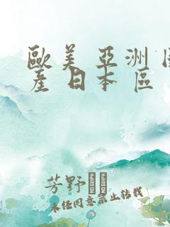 欧美 亚洲 国产 日本 区