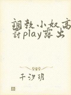 调教小奴高潮惩罚play露出