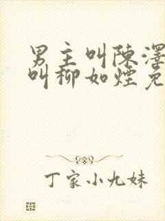 男主叫陈泽女主叫柳如烟免费阅读