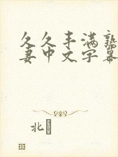 久久丰满熟妇人妻中文字幕