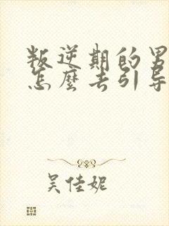 叛逆期的男孩子怎么去引导14岁