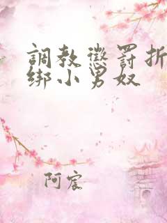 调教惩罚折磨捆绑小男奴