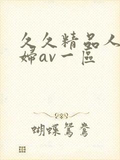 久久精品人妻少妇av一区