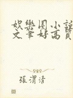 娱乐圈小说推荐文笔好高质量