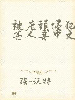 被老头侵犯的漂亮人妻中文字幕