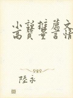 小说推荐文笔好高质量言情小说