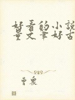 好看的小说高质量文笔好古言