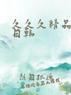 久久久精品国产日韩