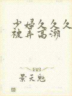 少妇久久久久久被弄高潮