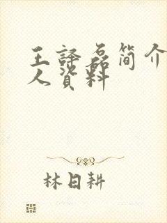 王译磊简介 个人资料