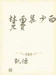 林南慕少白小说免费