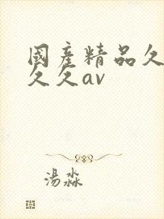 国产精品久久久久久av