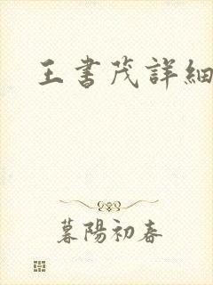 王书茂详细简介