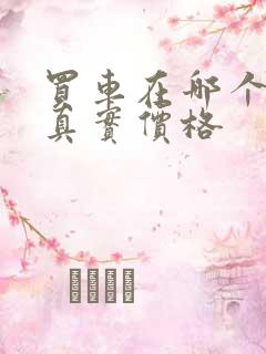 买车在哪个网查真实价格