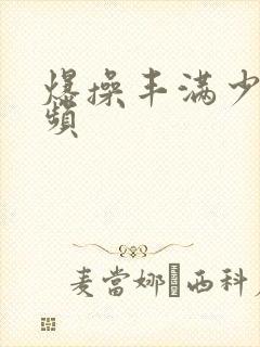 爆操丰满少妇视频