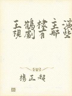 王鹤棣主演的电视剧有哪些