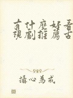 有什么好看的电视剧推荐古装