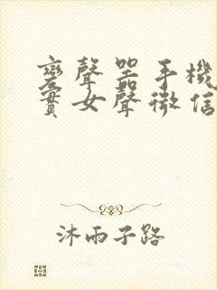 变声器手机版真实女声微信