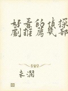 好看的侦探电视剧推荐几部