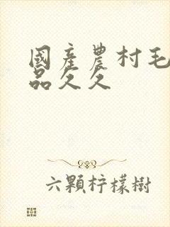 国产农村毛片精品久久