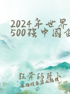 2024年世界500强中国企业