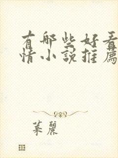 有哪些好看的言情小说推荐