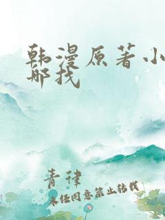 韩漫原著小说在哪找