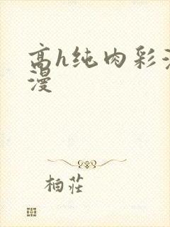 高h纯肉彩漫动漫
