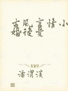 古风言情小说先婚后爱