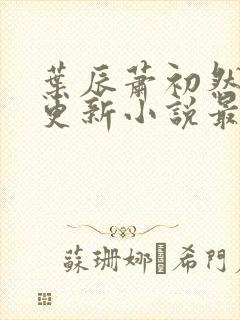 叶辰萧初然最快更新小说最新章节