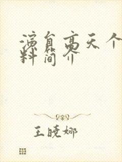 演员高天个人资料简介