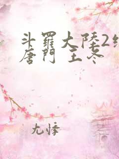 斗罗大陆2绝世唐门 王冬