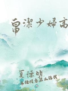 白洁少妇高义王申