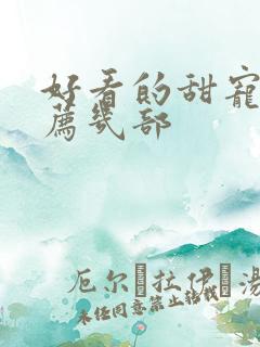 好看的甜宠剧推荐几部