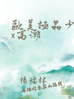 欧美极品少妇xx高潮