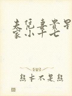 夫凭妻贵星际兰家小十七