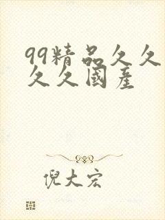 99精品久久久久久国产