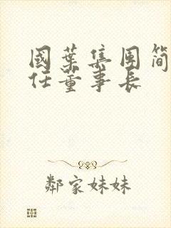 国叶集团简介现任董事长