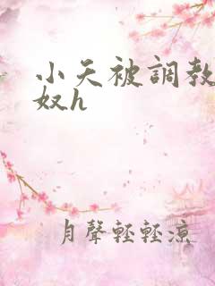 小夭被调教成肉奴h