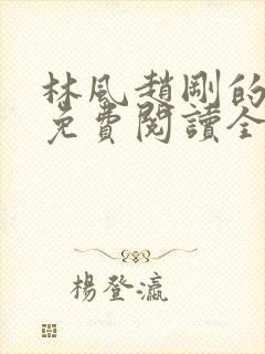 林风赵刚的小说免费阅读全文