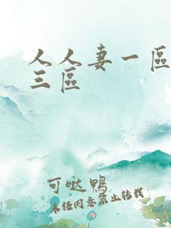 人人妻一区二区三区