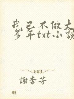 我已不做大佬好多年txt小说下载