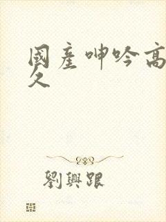 国产呻吟高潮久久