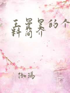 王曼昱的个人资料简介