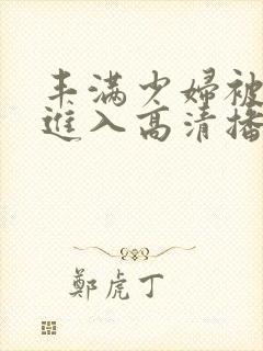 丰满少妇被猛烈进入高清播放在线观看