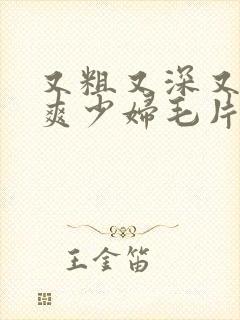 又粗又深又猛又爽少妇毛片